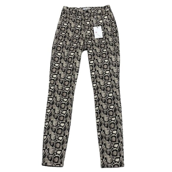 Good American Good Legs Jeans NWT Skinny Snake Skin Gray Size 2 / 26 - Picture 1 of 13